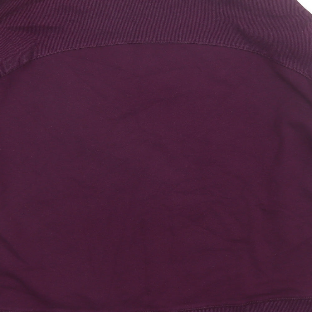 Sweaty Betty Womens Purple Round Neck  Cotton Pullover Jumper Size XS
