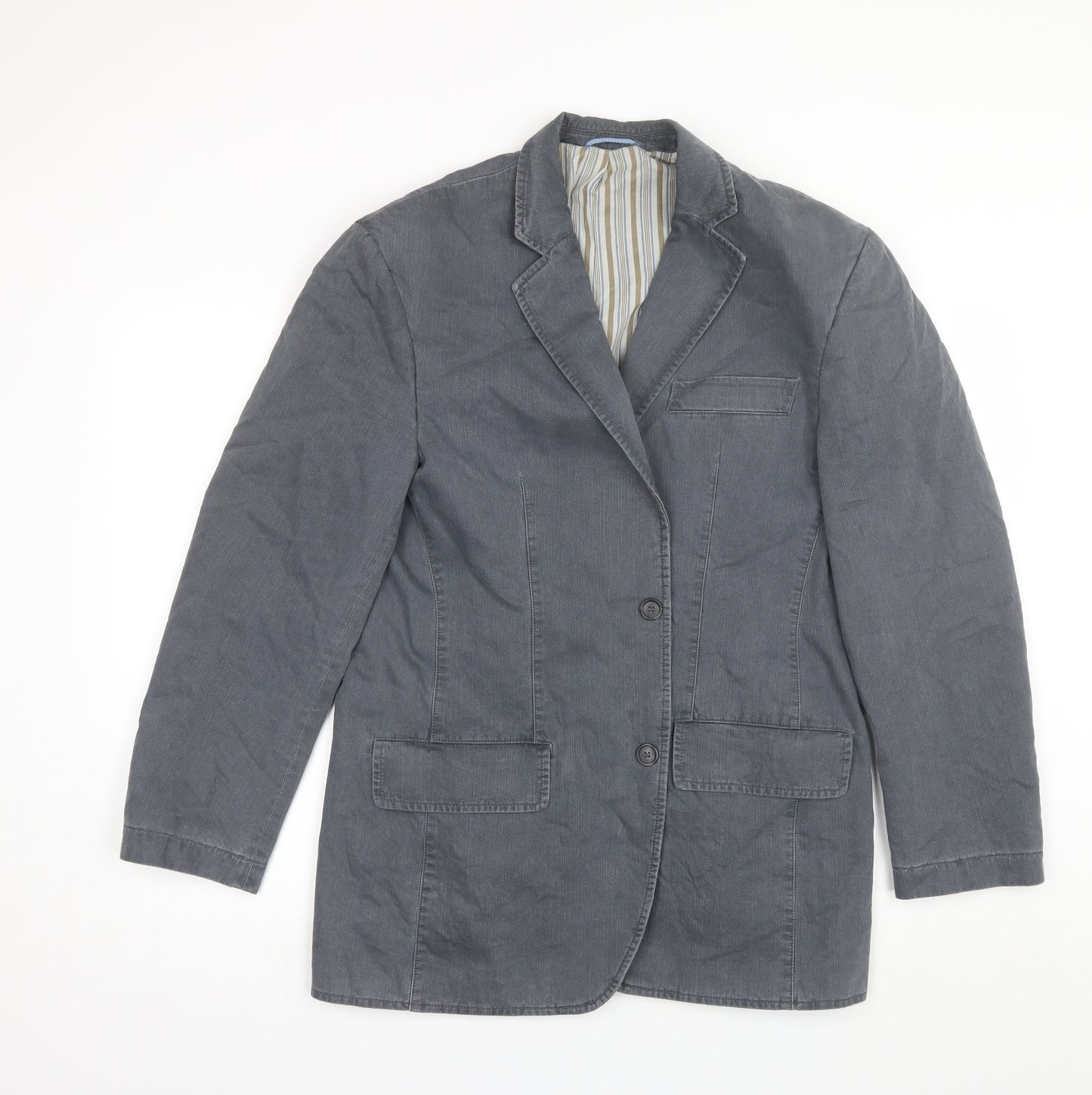 Frank Eden Mens Grey   Jacket Blazer Size 38
