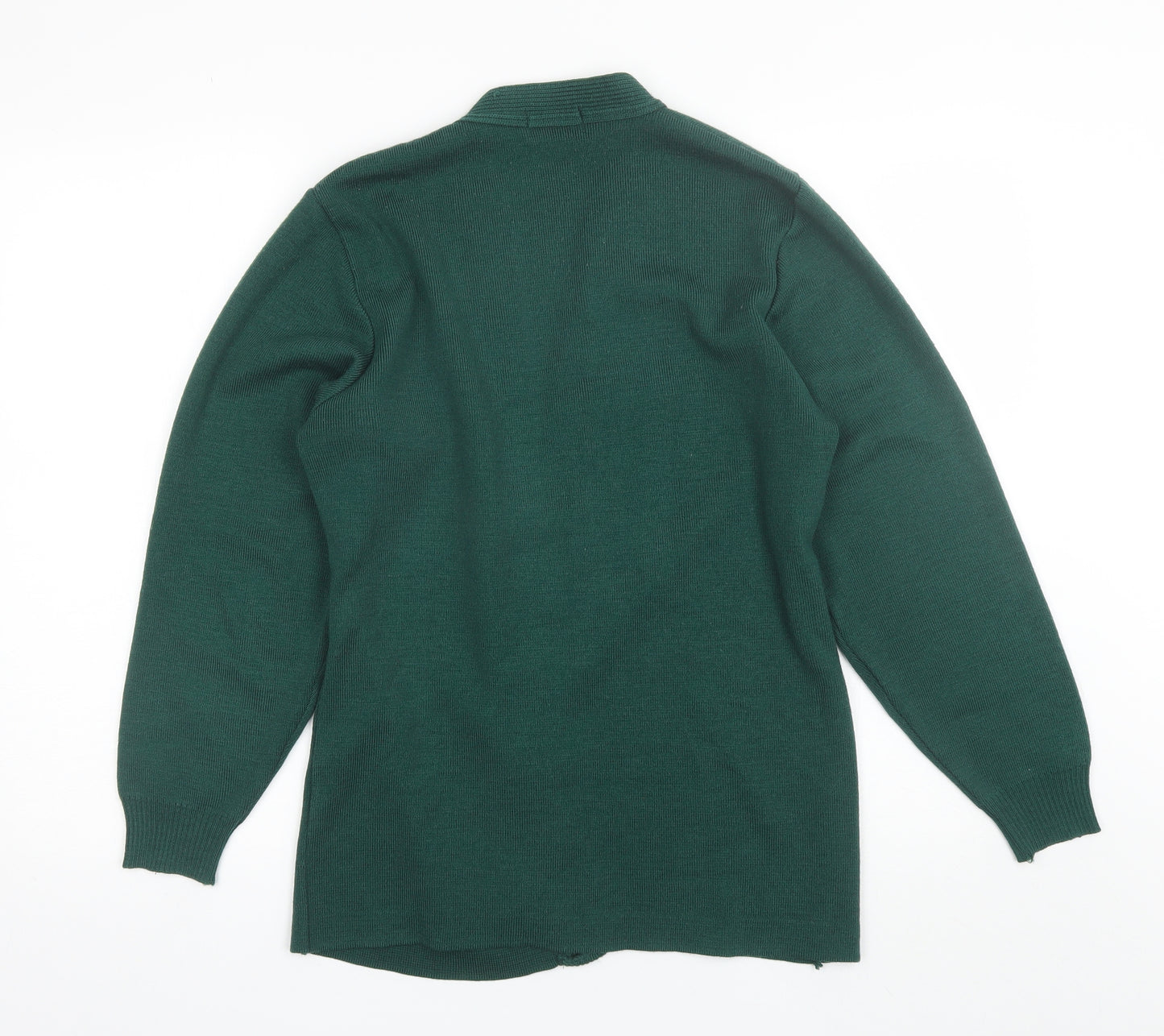 Rainbow Corporate Wear Womens Green V-Neck  Wool Cardigan Jumper Size S