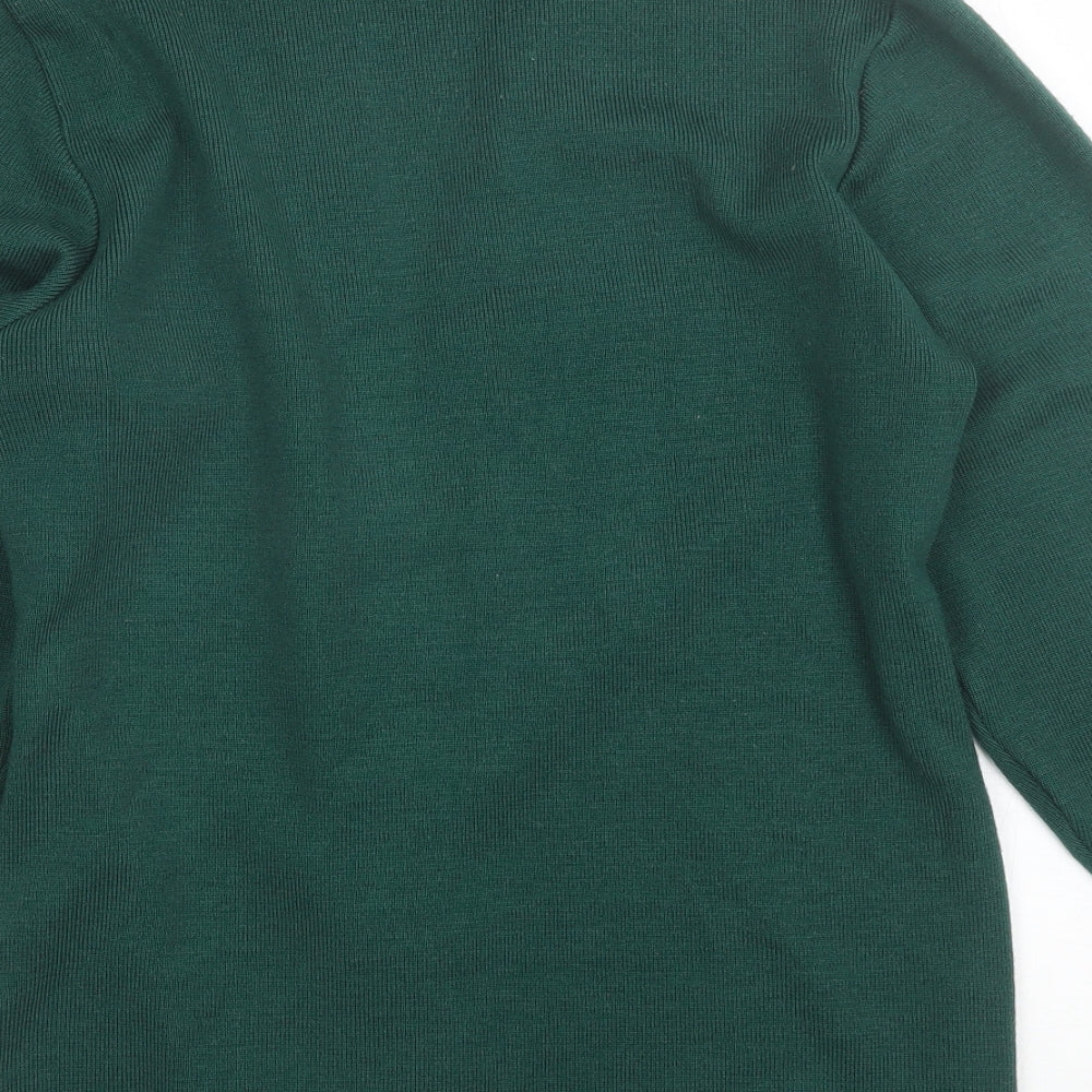 Rainbow Corporate Wear Womens Green V-Neck  Wool Cardigan Jumper Size S