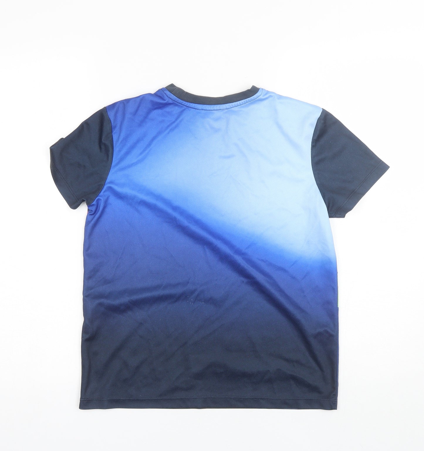 George Boys Blue  Polyester Basic T-Shirt Size 11-12 Years Round Neck