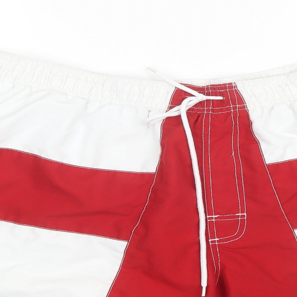 F&F Mens White  Polyester Bermuda Shorts Size 2XL L7 in Regular