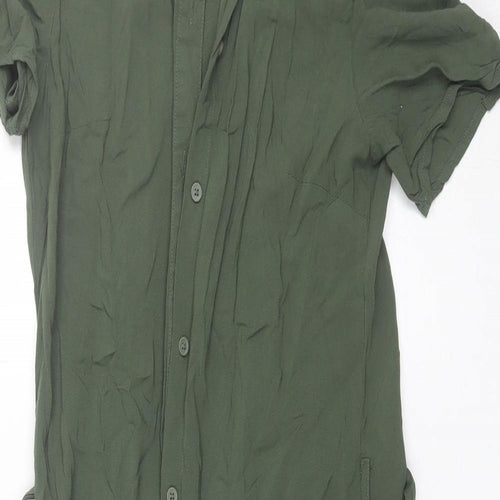 Divided Womens Green  Viscose T-Shirt Dress  Size 8  Collared