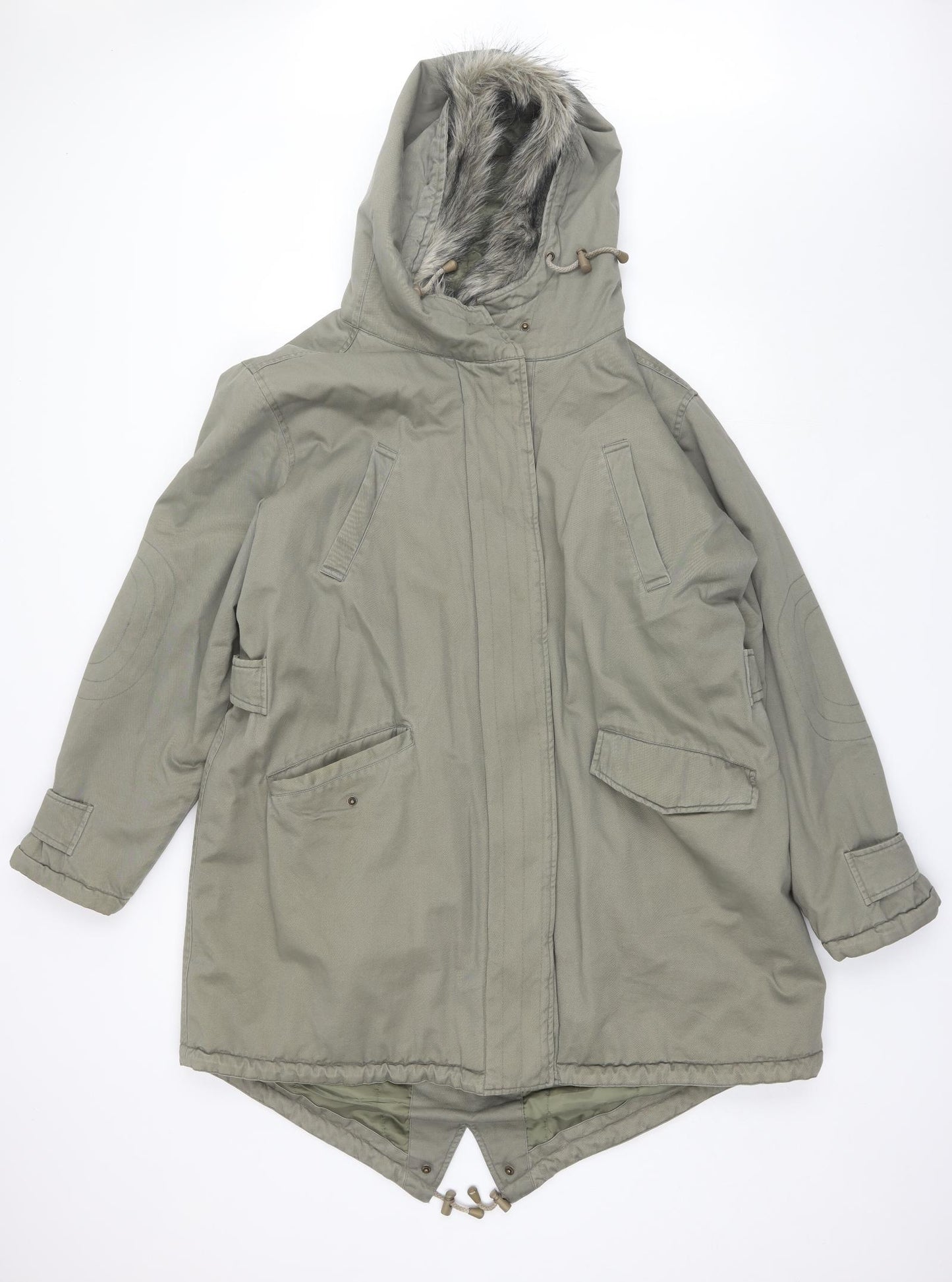 For Women Womens Green   Parka Jacket Size 24