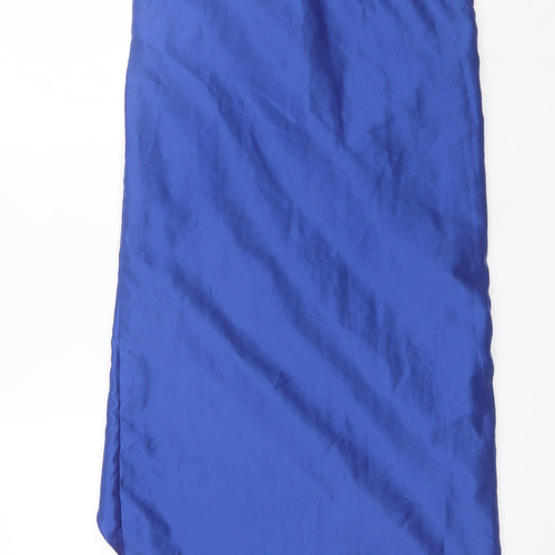 Topshop Womens Blue  Polyester A-Line Skirt Size 10