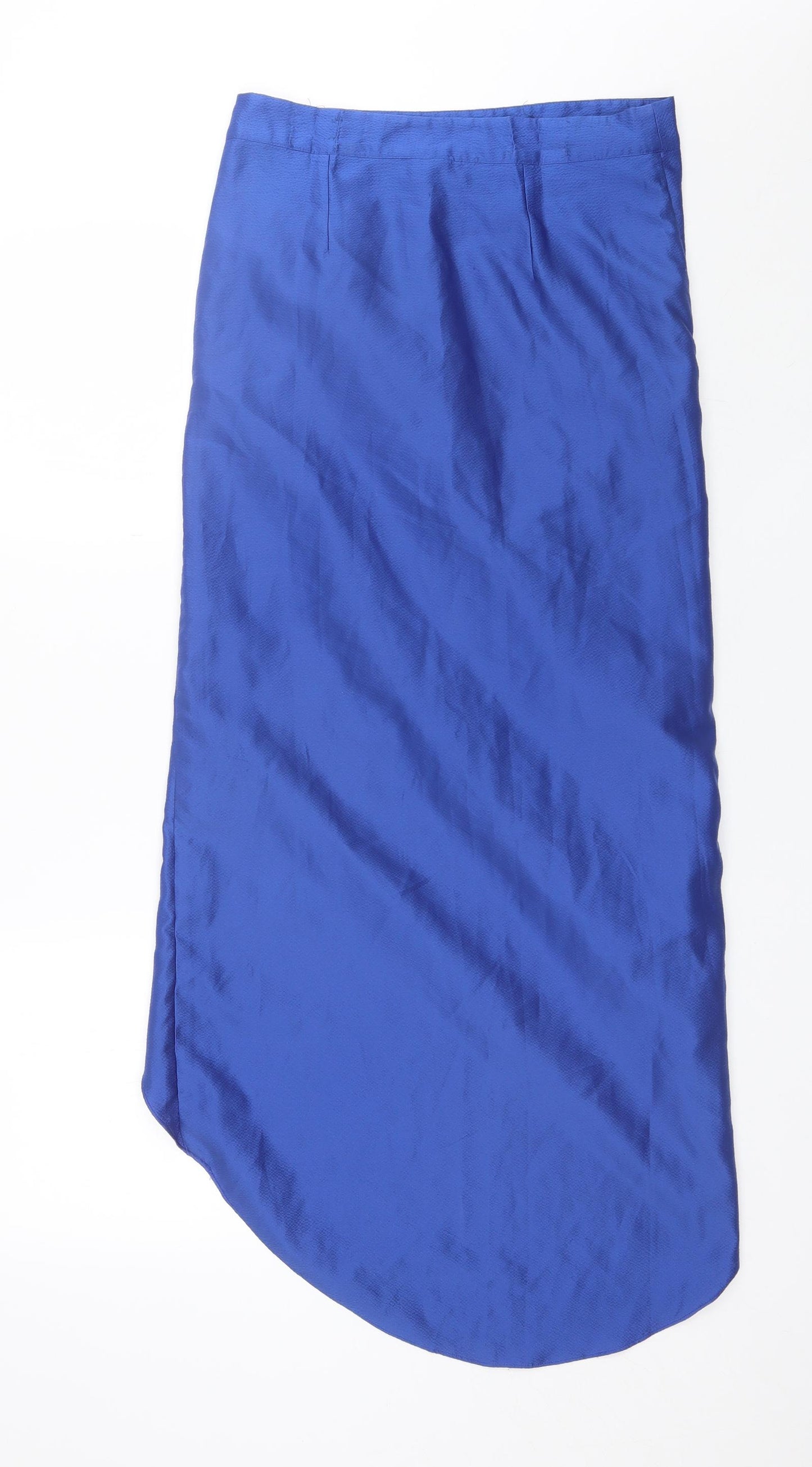 Topshop Womens Blue  Polyester A-Line Skirt Size 10