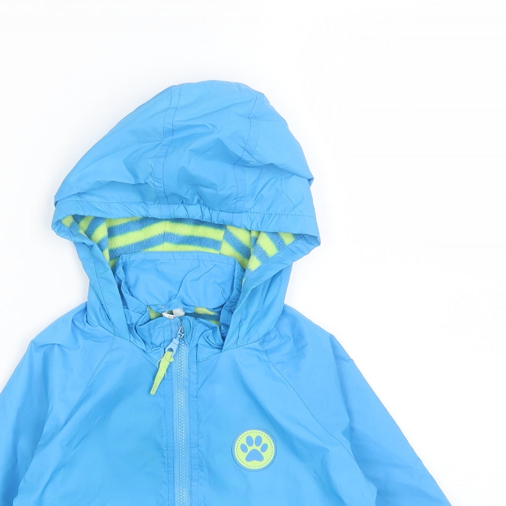 Preworn Baby Blue   Windbreaker Jacket Size 18-24 Months