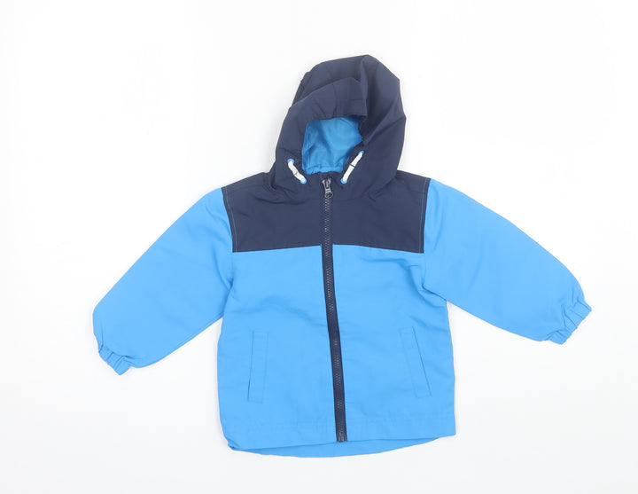 Urban Rascals Boys Blue Windbreaker Jacket Size 2 Years