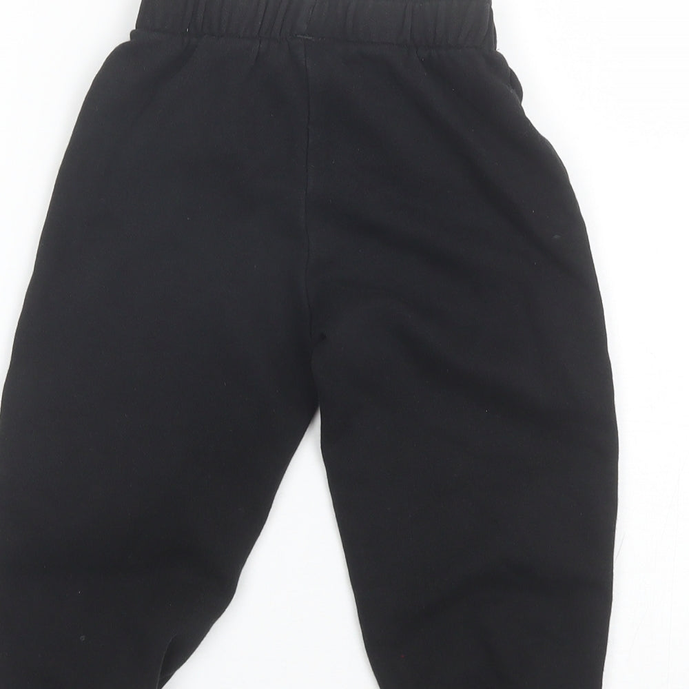 PUMA Boys Black  Polyester Sweatpants Trousers Size 2-3 Years  Regular