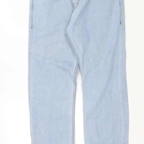 Denim & Dye Mens Blue  Cotton Straight Jeans Size 36 L28 in Regular  - Short length