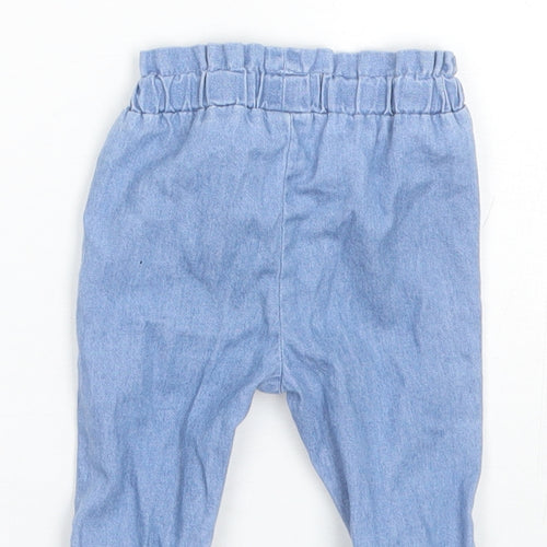 Primark Baby Blue  Cotton Jogger Trousers Size 0-3 Months