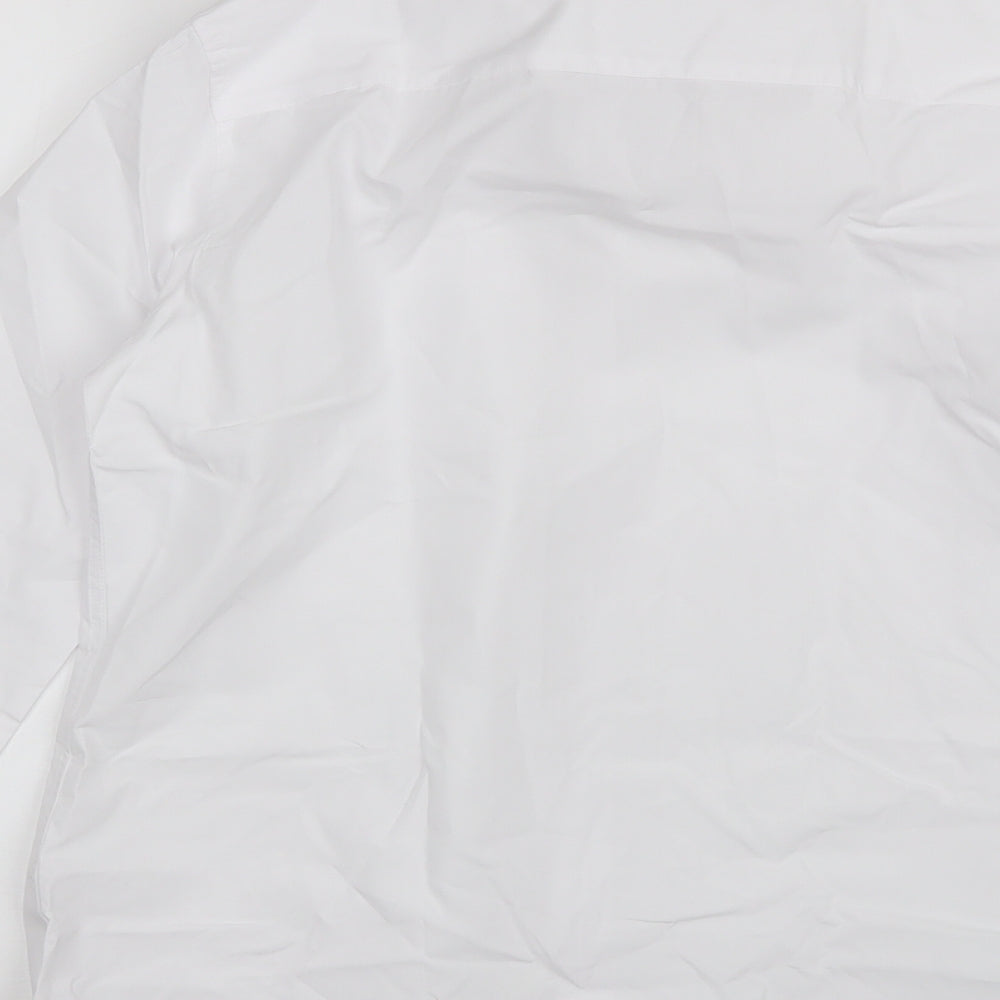 F&F Boys White  Polyester Basic Button-Up Size 13-14 Years Collared