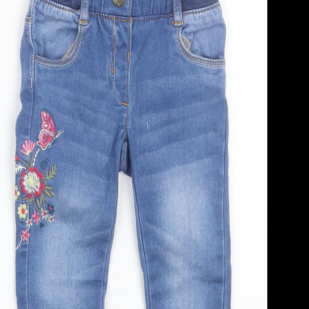Nutmeg Baby Blue  Cotton Jogger Jeans Size 18-24 Months