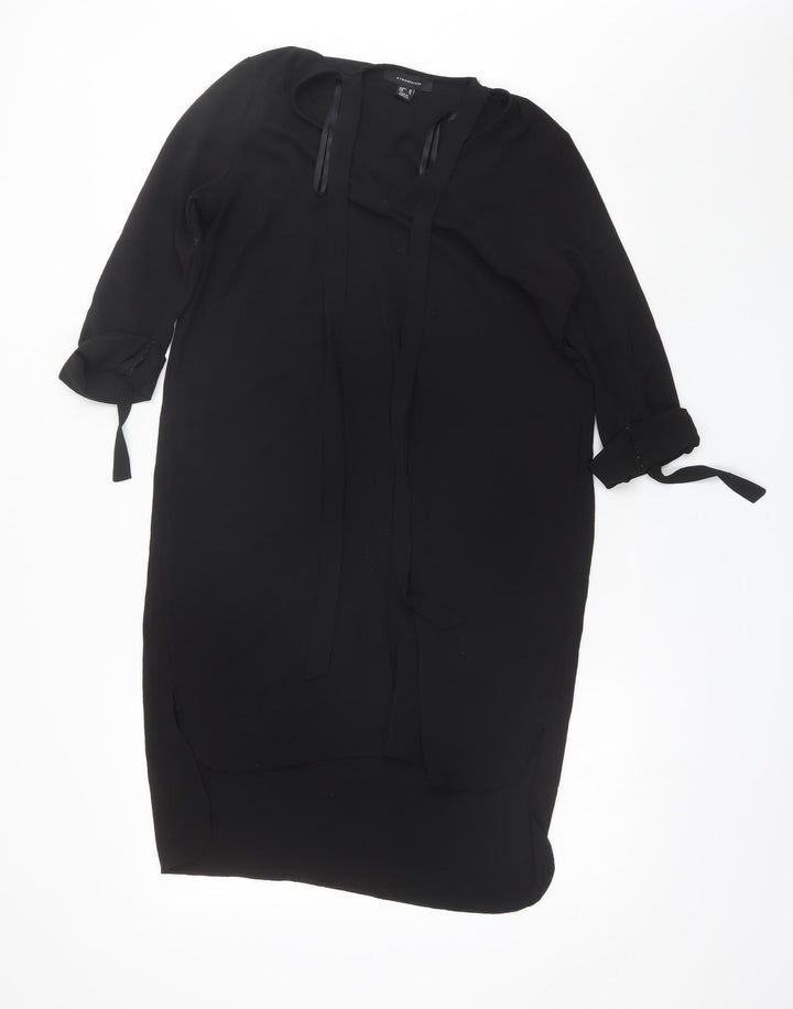 Atmosphere Womens Black  Viscose Shift  Size 10  V-Neck