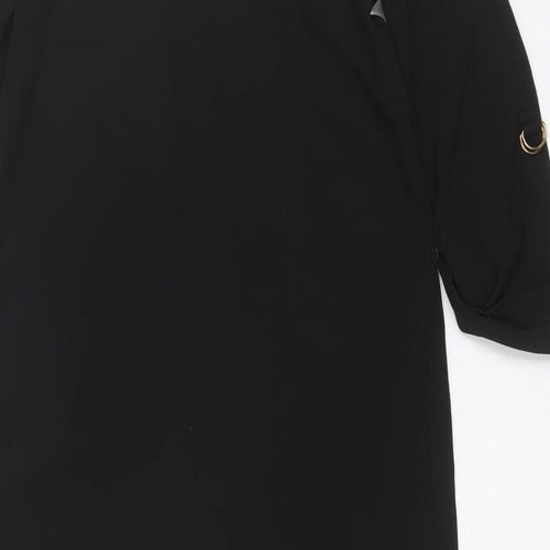 Atmosphere Womens Black  Viscose Shift  Size 10  V-Neck