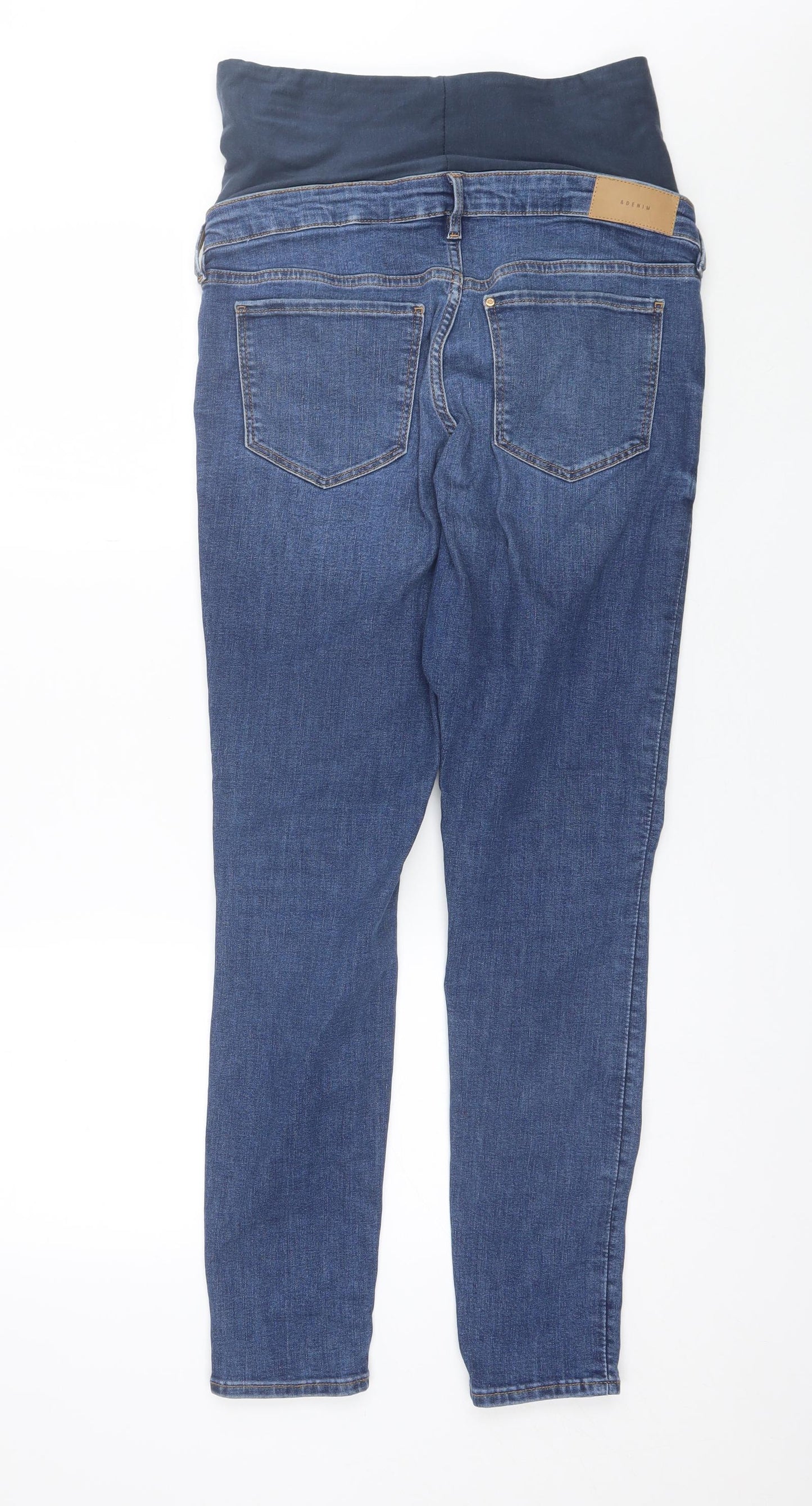 H&M Womens Blue  Cotton Skinny Jeans Size M L29 in Regular