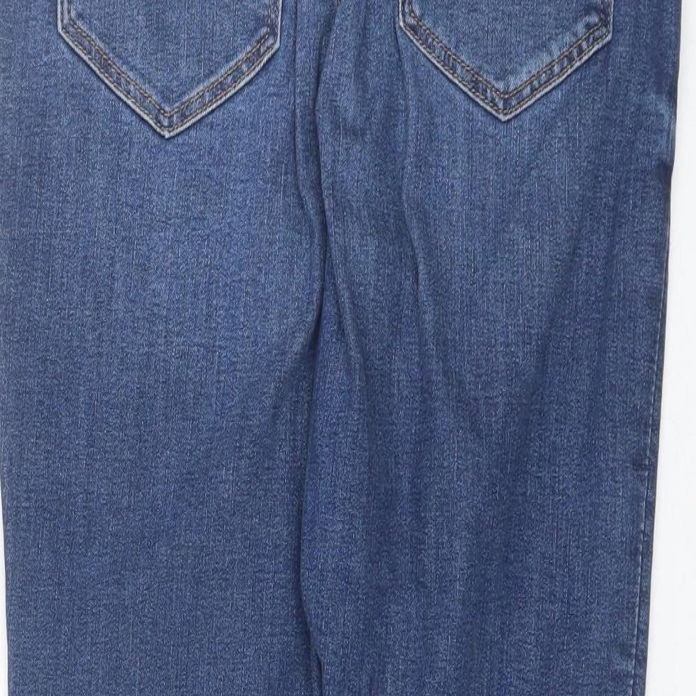 H&M Womens Blue  Cotton Skinny Jeans Size M L29 in Regular