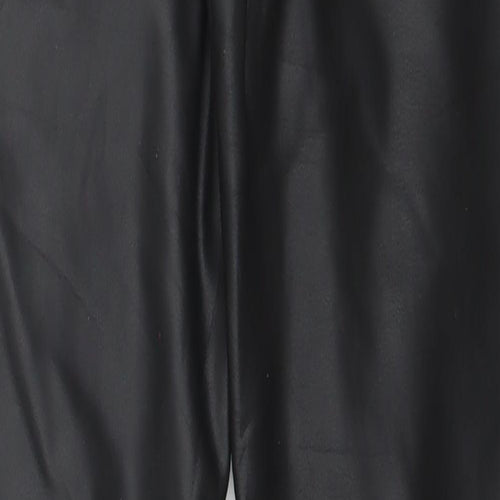 Moski Womens Black  Polyester Trousers  Size XL L27 in Regular