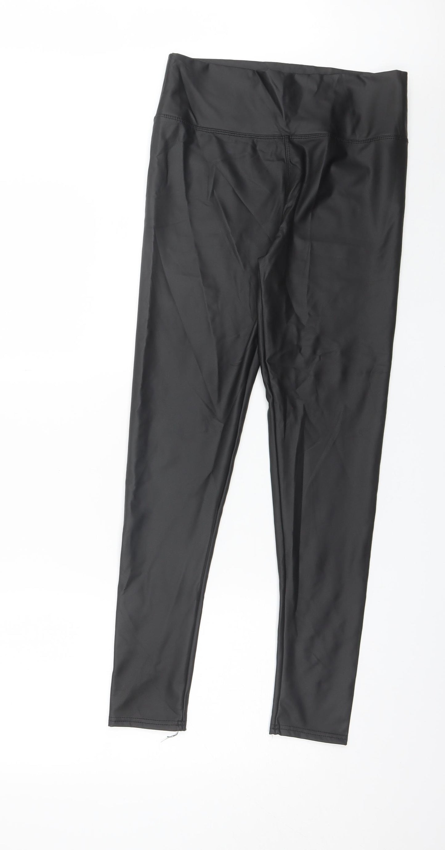 Yu & Me Womens Black  Polyamide Jogger Leggings Size L L28 in