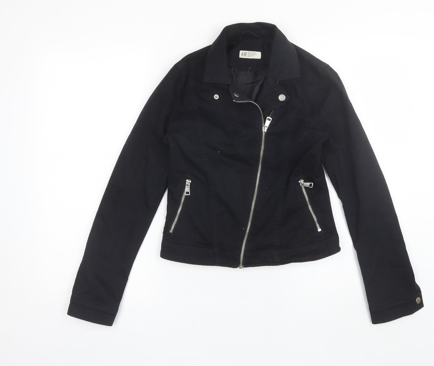 H&M Girls Black   Jacket  Size 12-13 Years