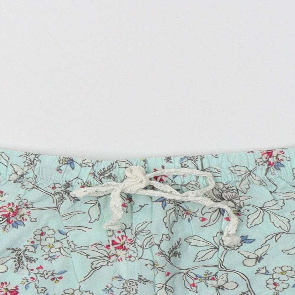 Primark Womens Green Floral Viscose  Pyjama Pants Size S
