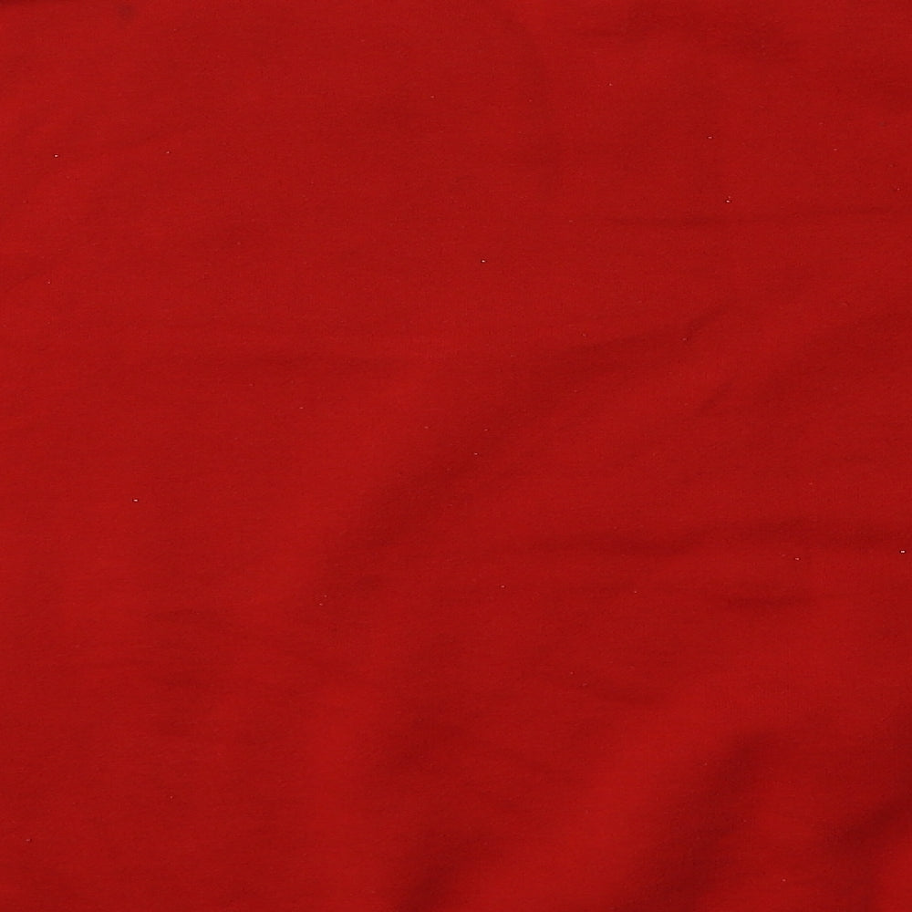 Primark Womens Red  Polyester Pullover Sweatshirt Size L   - Christmas Top
