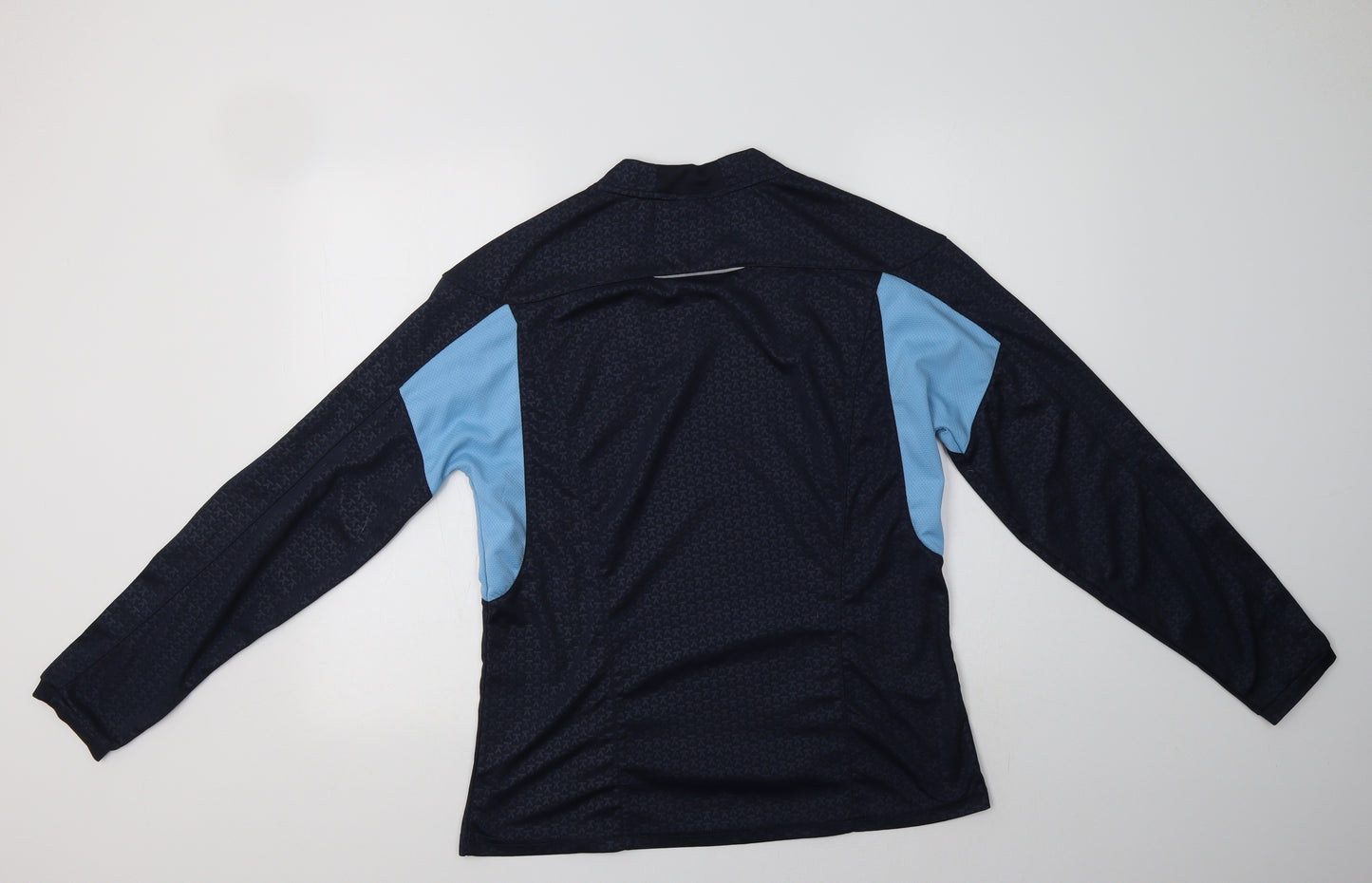 AP US  Mens Blue Colourblock Polyester  T-Shirt Size M Crew Neck