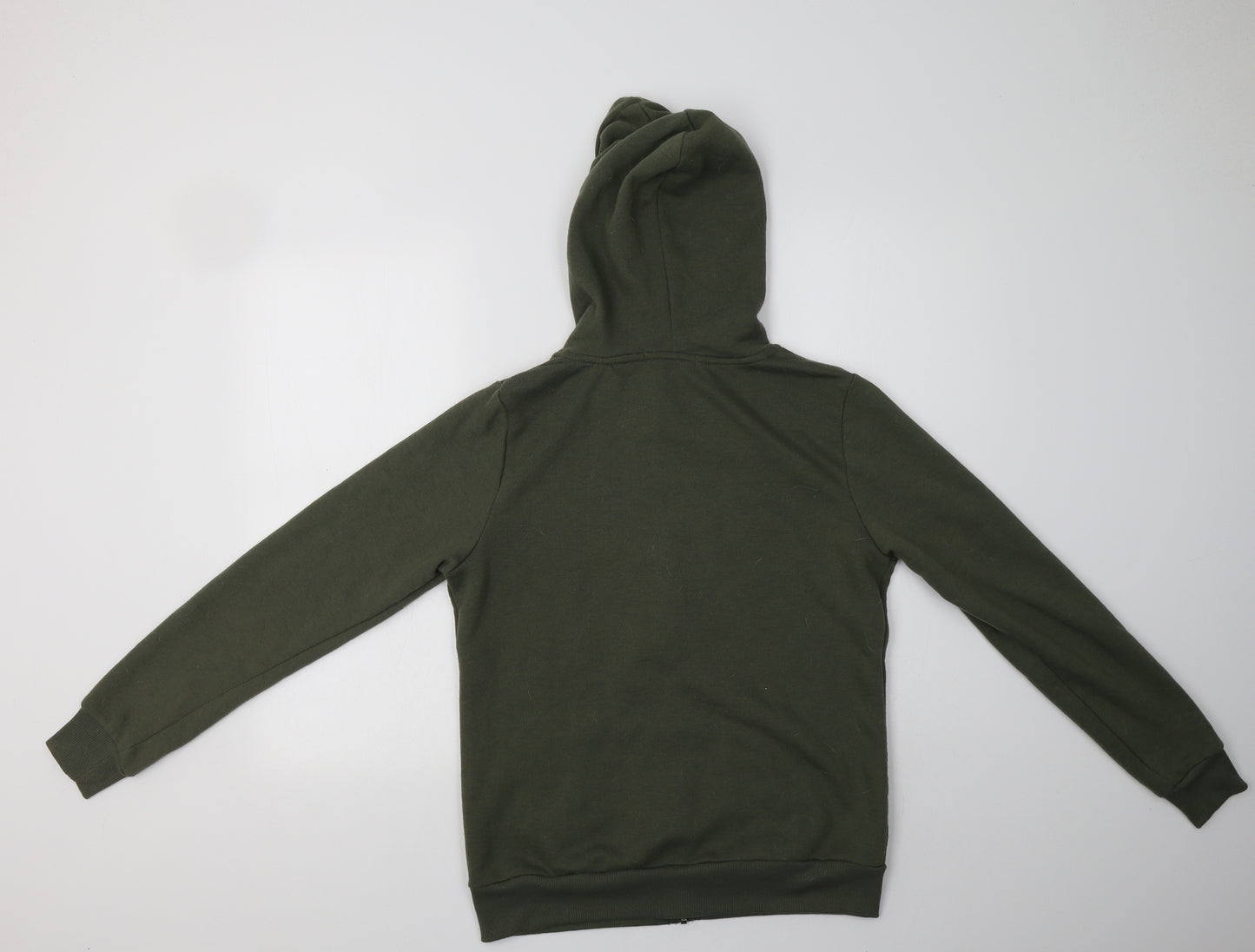 Primark Womens Green  Polyester Full Zip Hoodie Size S