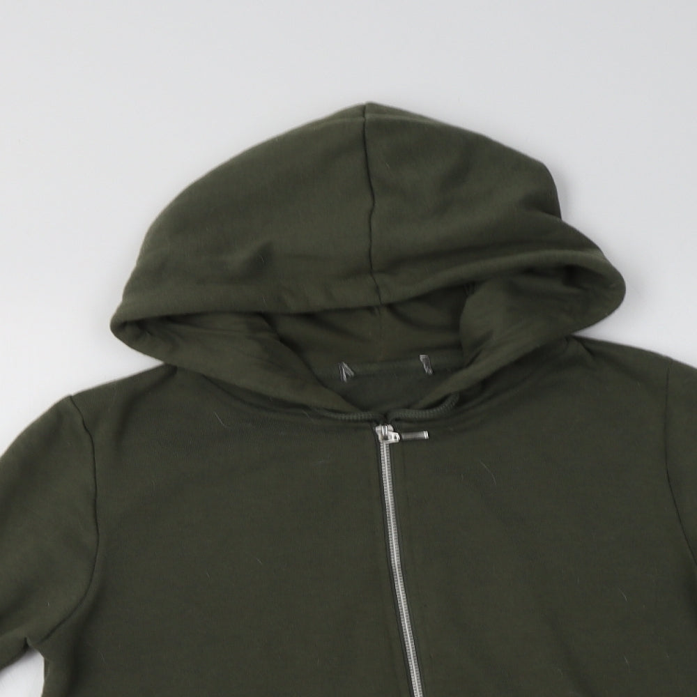 Primark Womens Green  Polyester Full Zip Hoodie Size S