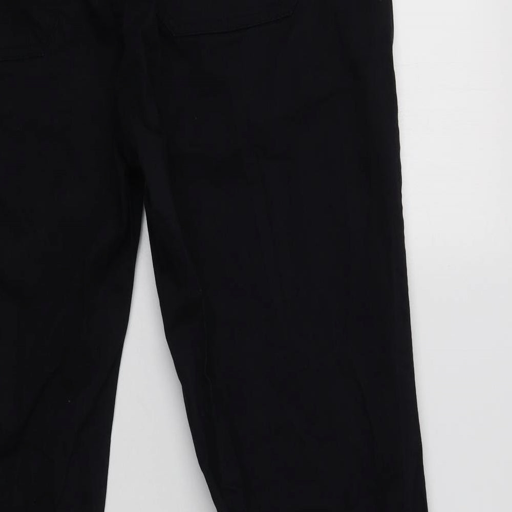 M&S Mens Black  Cotton Jogger Trousers Size 2XL L33 in Regular