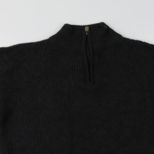 Matalan Mens Grey Collared  Acrylic Henley Jumper Size L