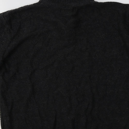 Matalan Mens Grey Collared  Acrylic Henley Jumper Size L