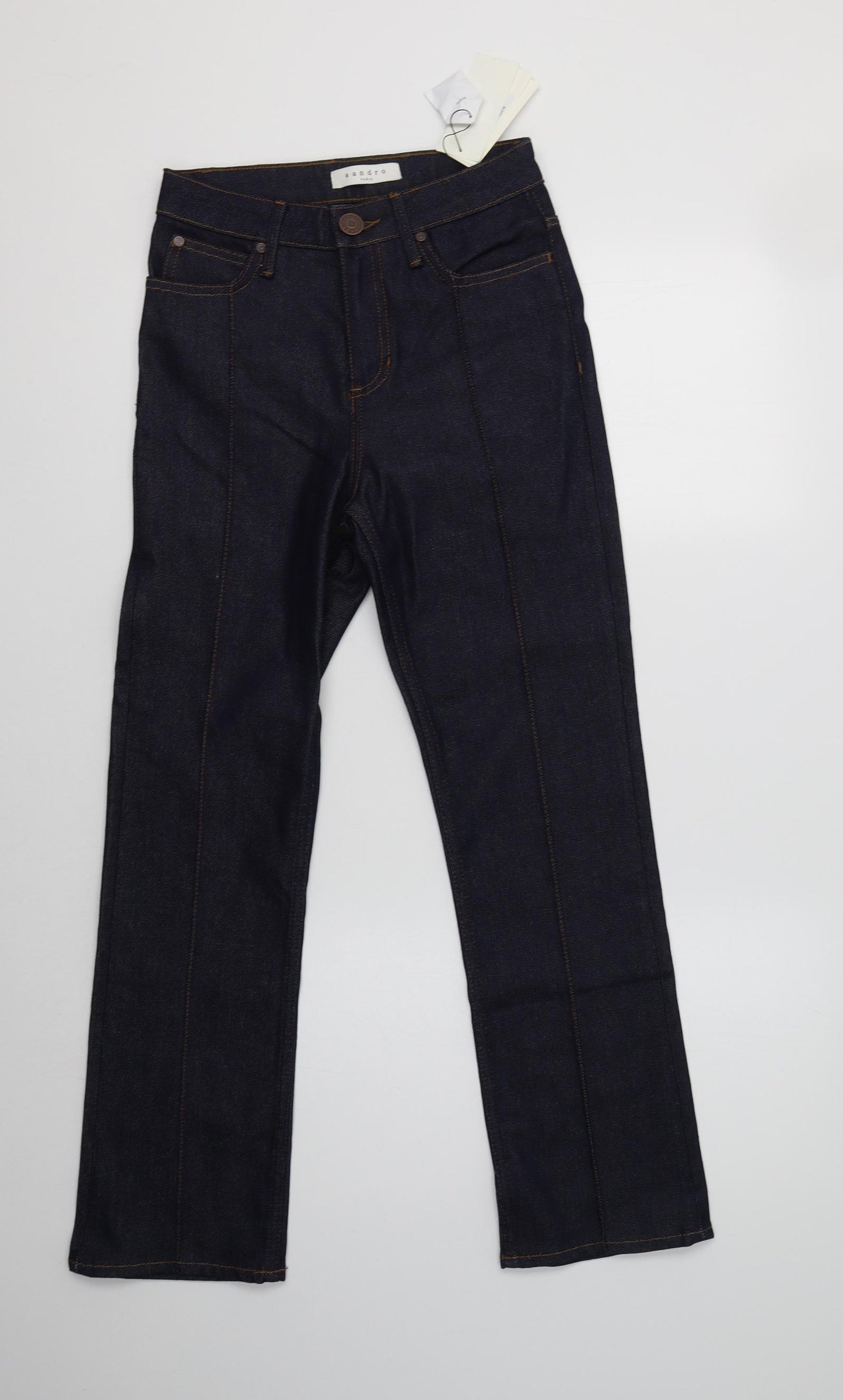 Sandro Womens Blue  Cotton Bootcut Jeans Size 6 L29 in Regular