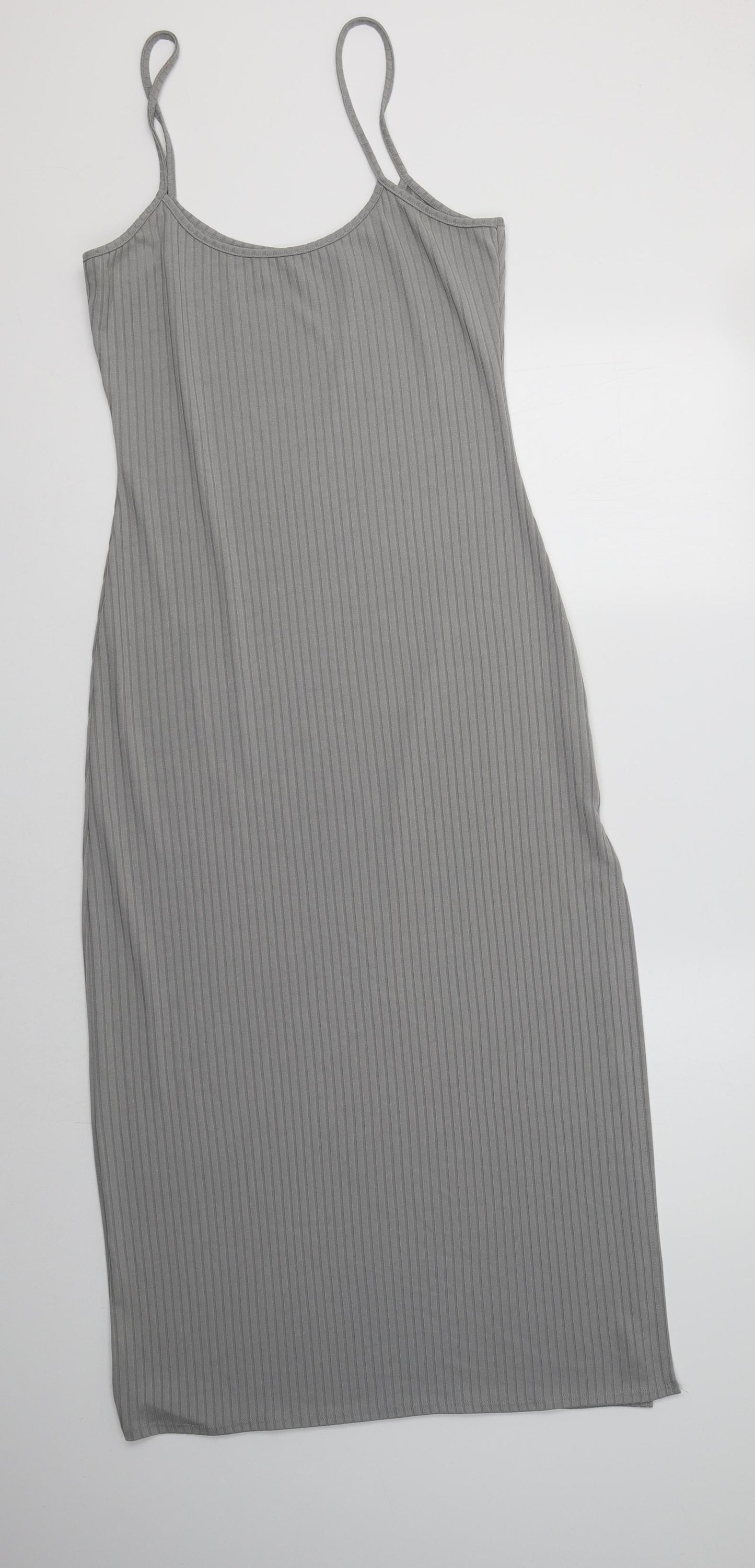 I SAW IT FIRST Womens Grey  Polyester Tank Dress  Size 12  Round Neck