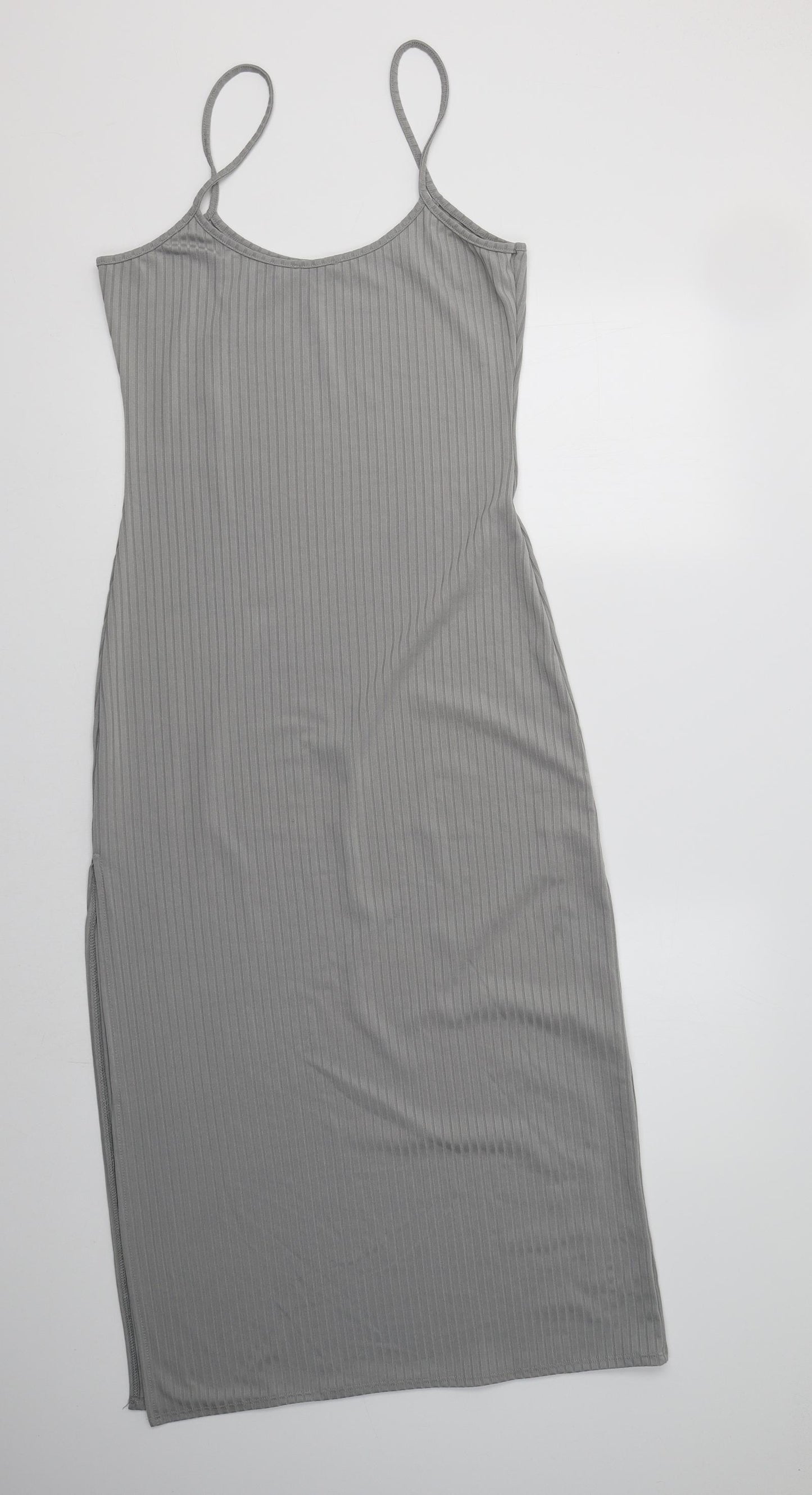 I SAW IT FIRST Womens Grey  Polyester Tank Dress  Size 12  Round Neck