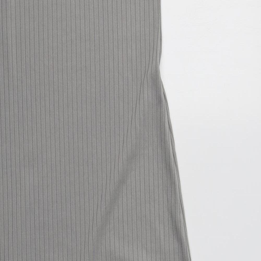 I SAW IT FIRST Womens Grey  Polyester Tank Dress  Size 12  Round Neck