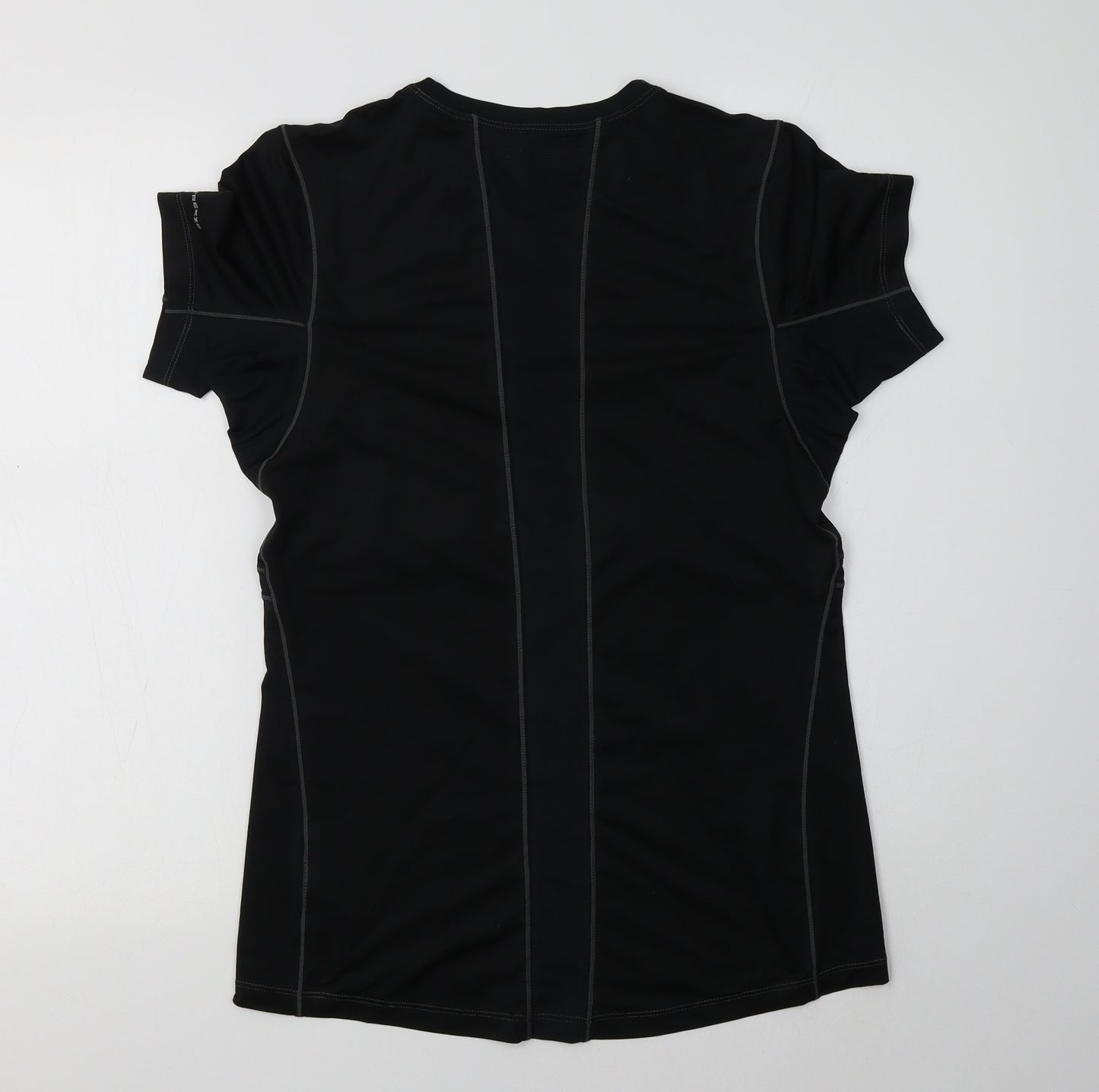 Columbia Womens Black  Polyester Basic T-Shirt Size M Crew Neck