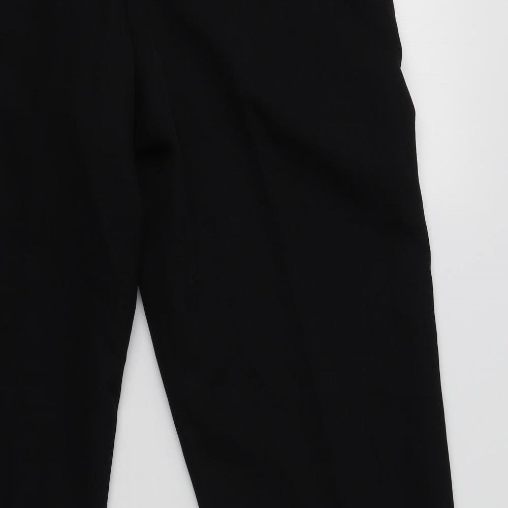 Debenhams Mens Black  Polyester Dress Pants Trousers Size 36 L28 in Regular