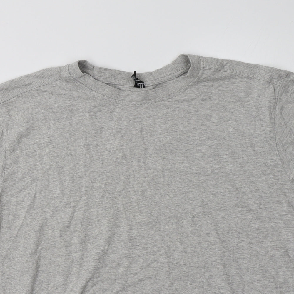 Donnay Mens Grey  Cotton  T-Shirt Size XL Crew Neck