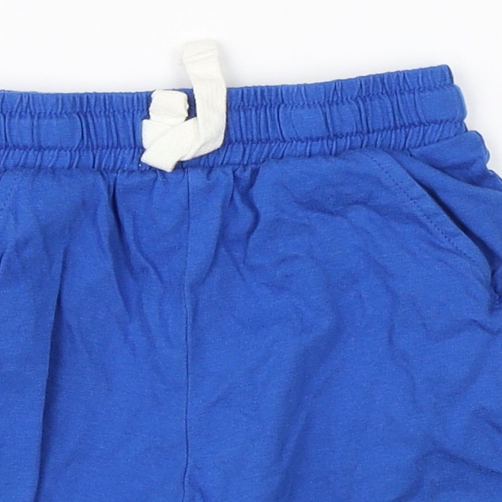 TU Boys Blue  Cotton Sweatpants Trousers Size 12-18 Months