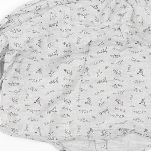 F&F Boys Grey  Cotton Basic Button-Up Size 2-3 Years Collared Button