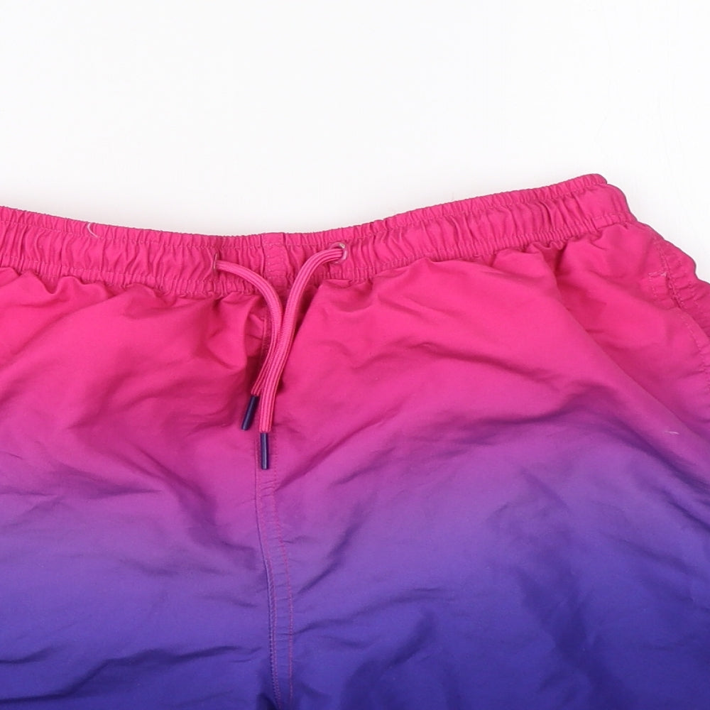 Primark Mens Pink  Polyester Athletic Shorts Size S  Regular  - swim trunks