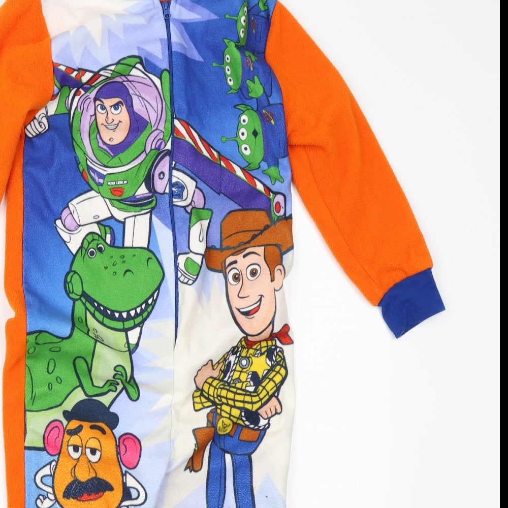 Disney Boys Orange  Polyester  One Piece Size 5-6 Years  Zip - toy story