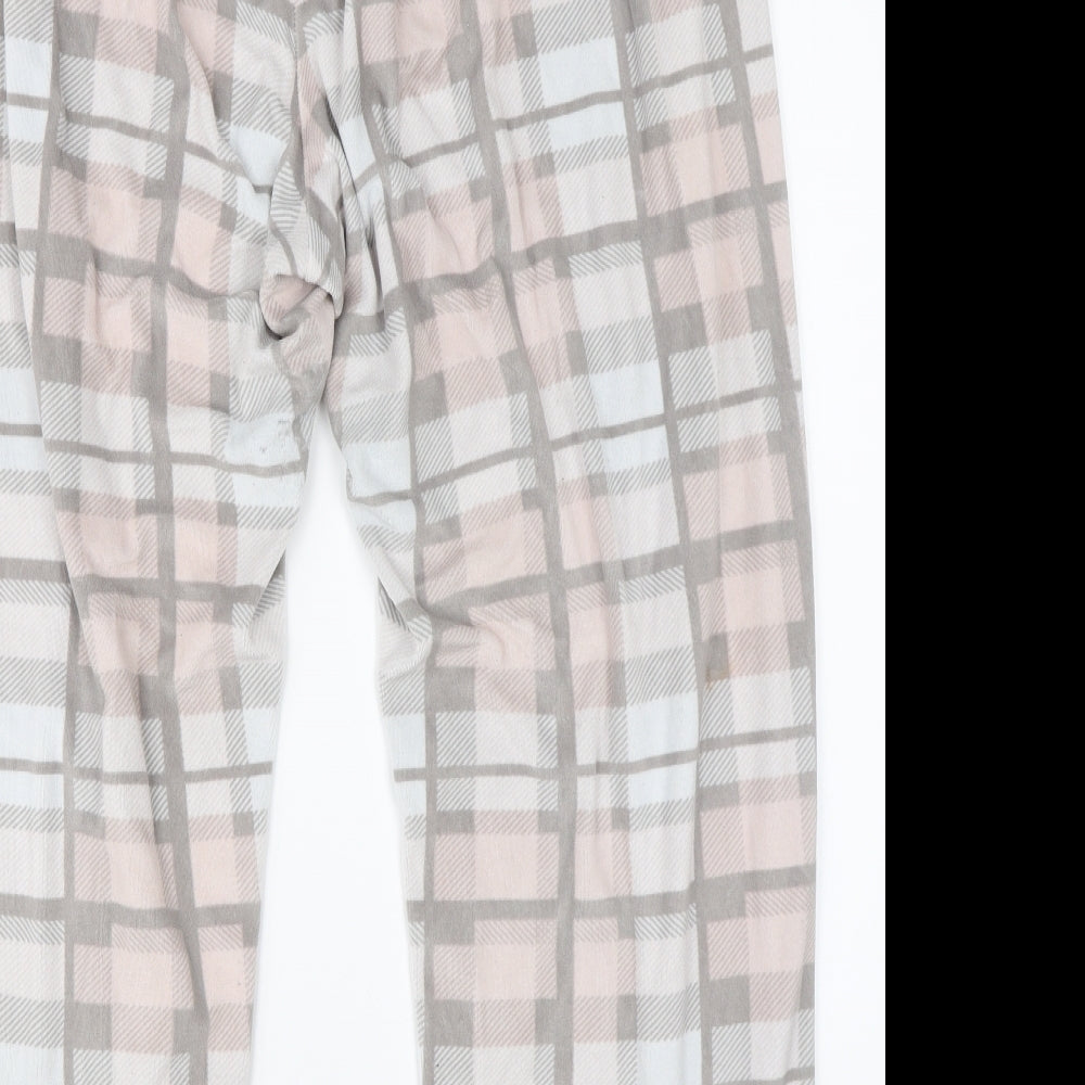 Preworn Womens Multicoloured Check Polyester  Pyjama Pants Size XL