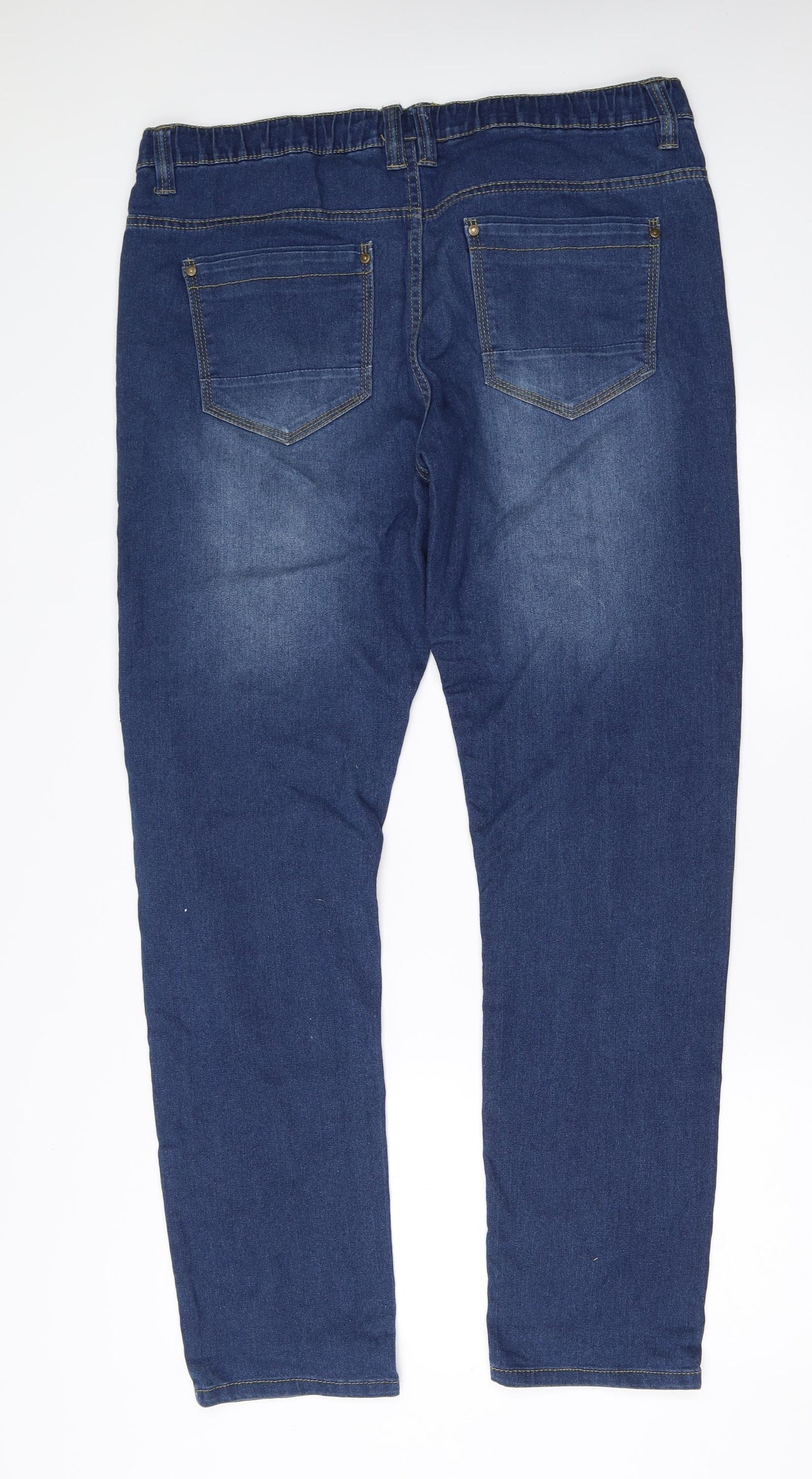 Livergy Mens Blue  Cotton Straight Jeans Size 36 L30 in Regular