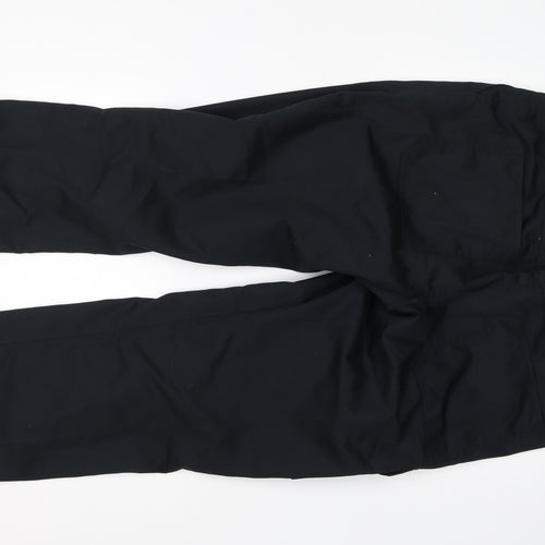 Preworn Mens Black  Cotton Cargo Trousers Size 36 L28 in Regular