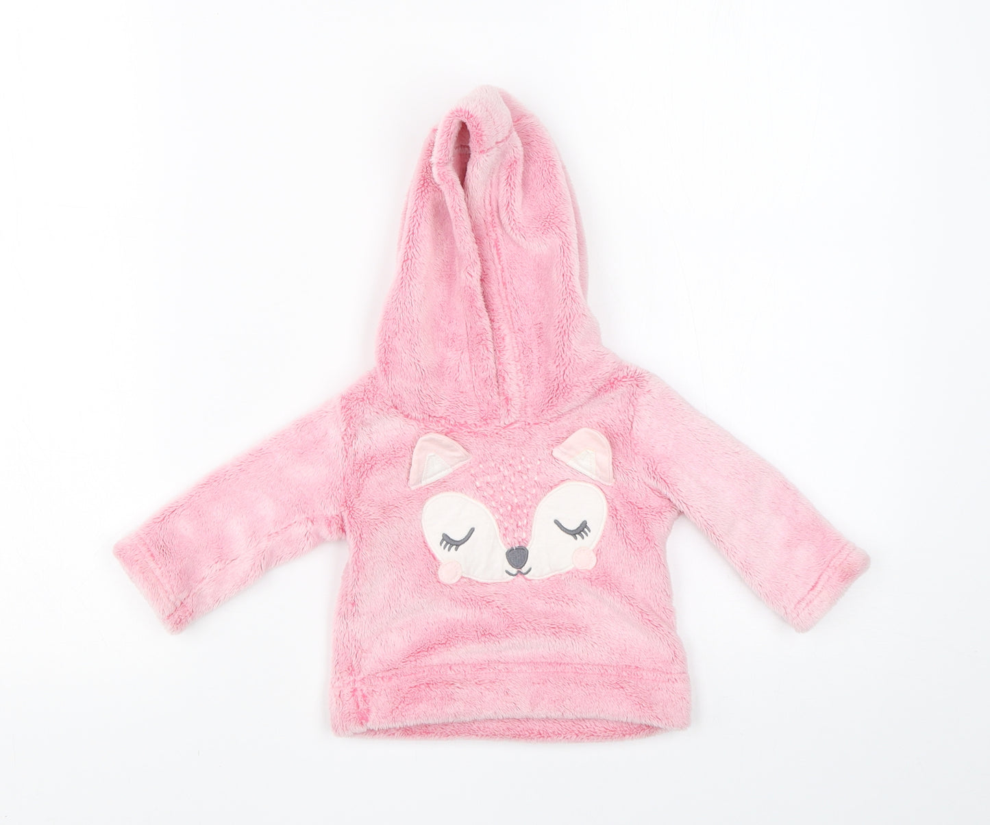 George Girls Pink  Polyester Pullover Jumper Size 0-3 Months  Pullover