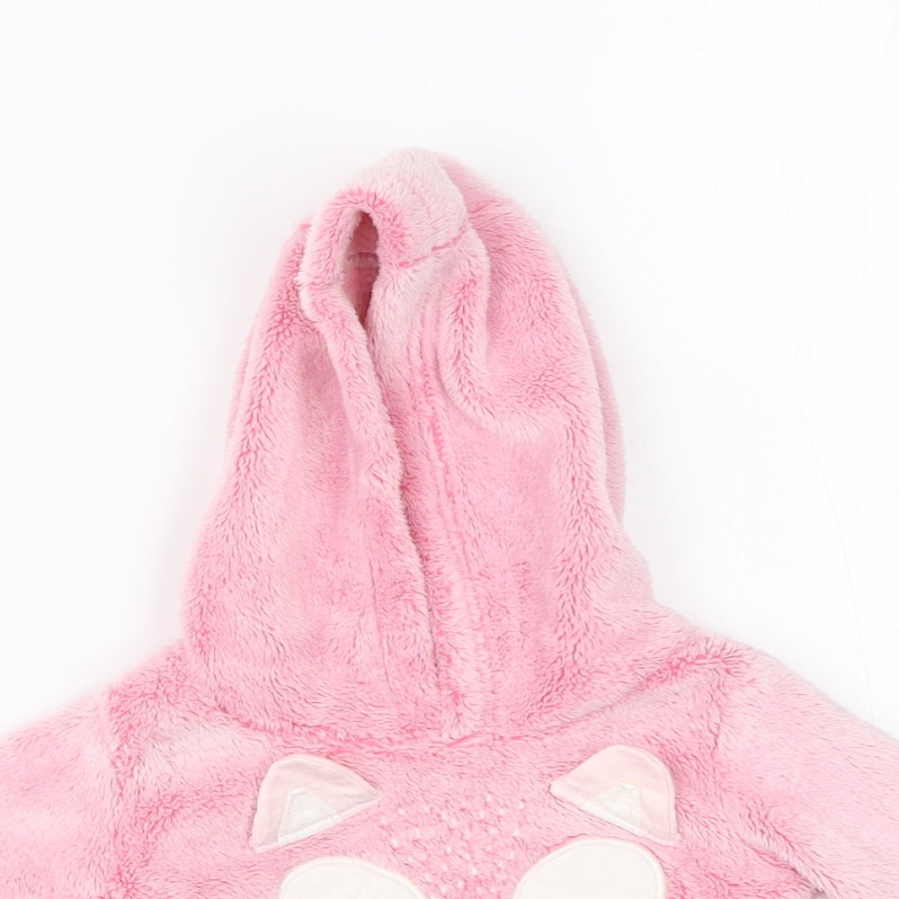 George Girls Pink  Polyester Pullover Jumper Size 0-3 Months  Pullover