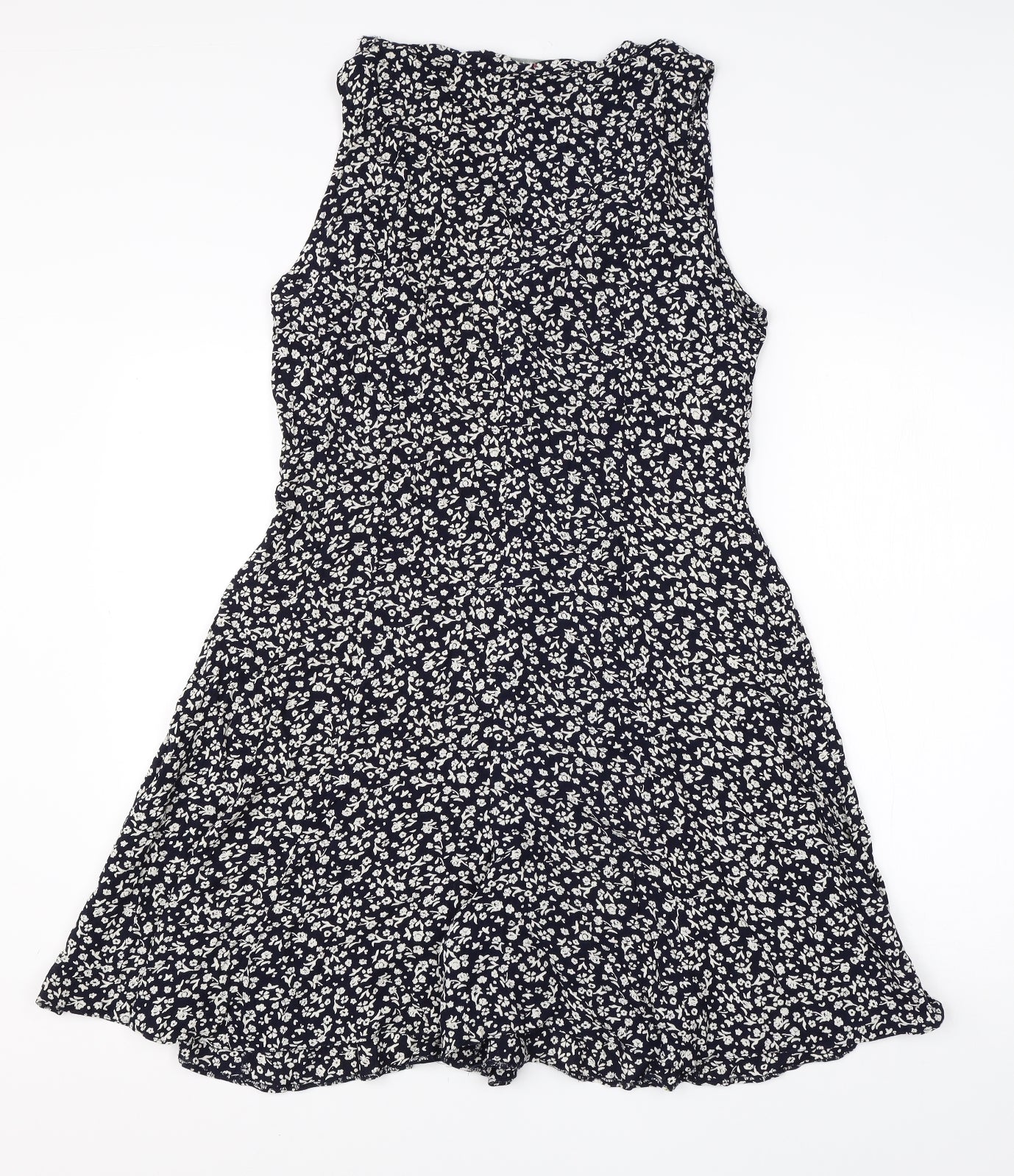 St Michaels Womens Black Floral Viscose Playsuit One-Piece Size 16