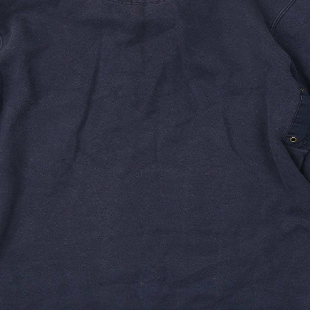 Joules Mens Blue Collared  Cotton Pullover Jumper Size S